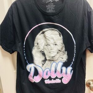 Dolly Nashville Black Graphic Tee